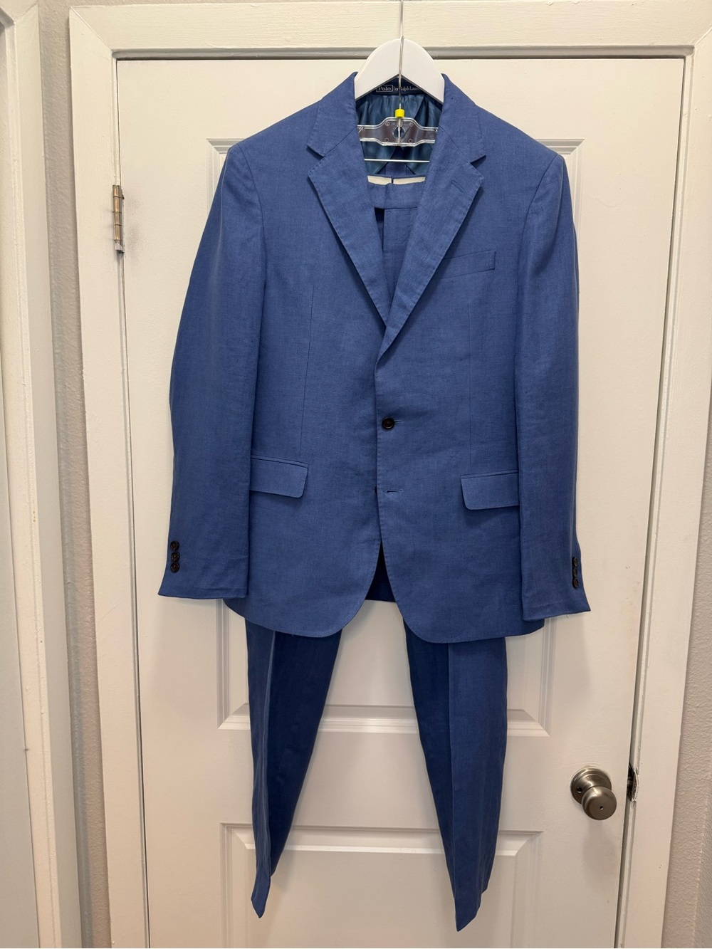Polo Ralph Lauren Blue Linen Track Suit Blazer